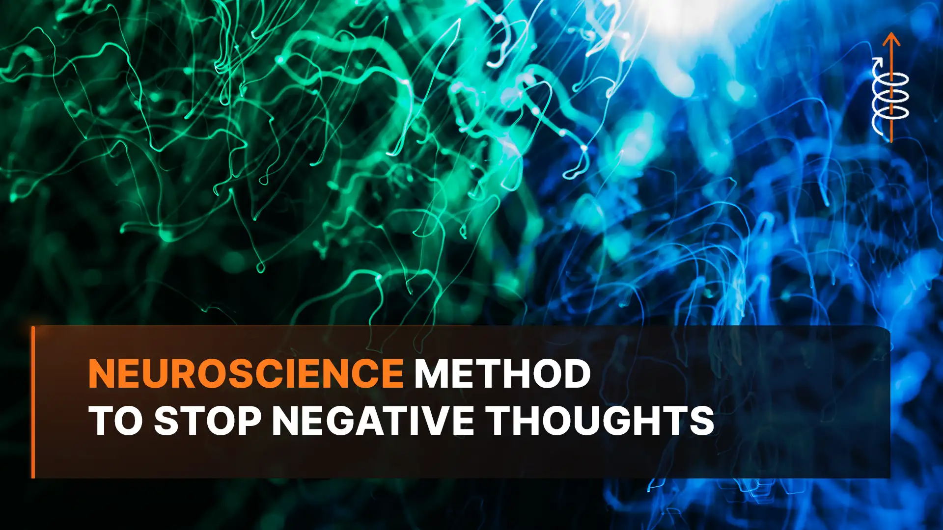 Neural pathways lighting up in the brain, representing how to stop negative thoughts